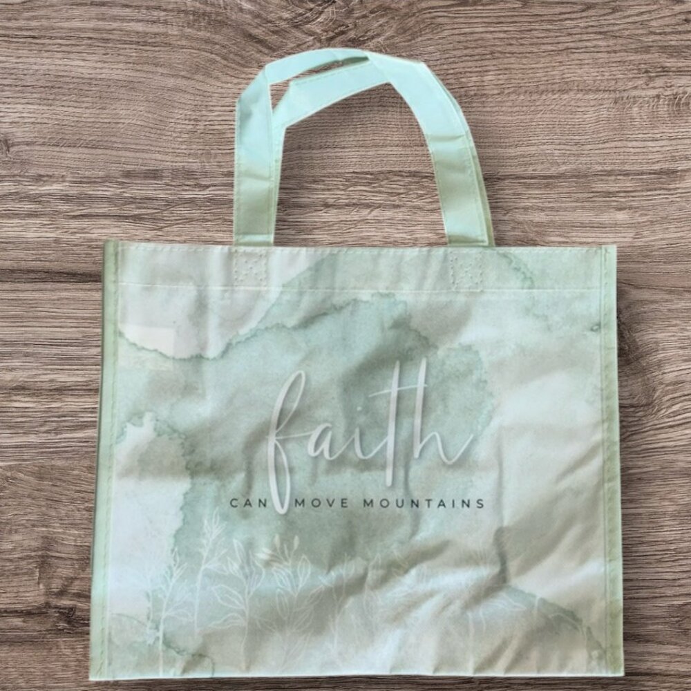 Faith Can Move Mountains Tote Bag New w/o Tags
